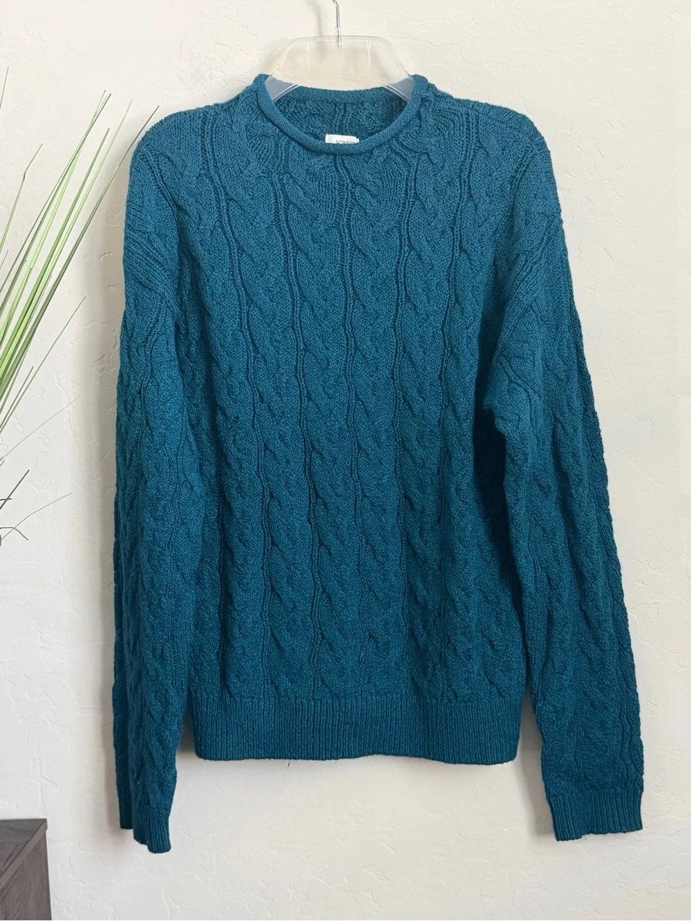 J.Crew Factory NWT Fisherman Cable Knit Sweater Small Crewneck